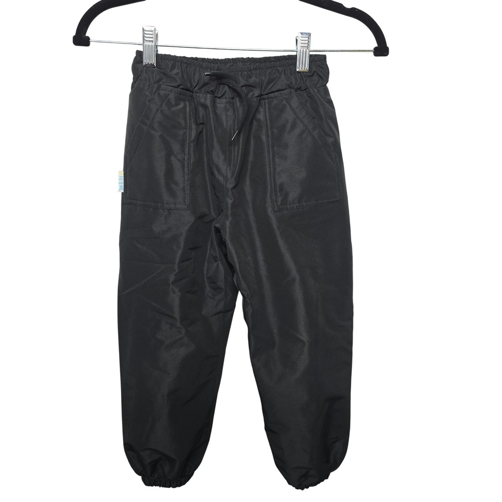 Jan & Jul Fleece Lined Rain Pants Kids 4T Black Water Resistant Puddle Pants